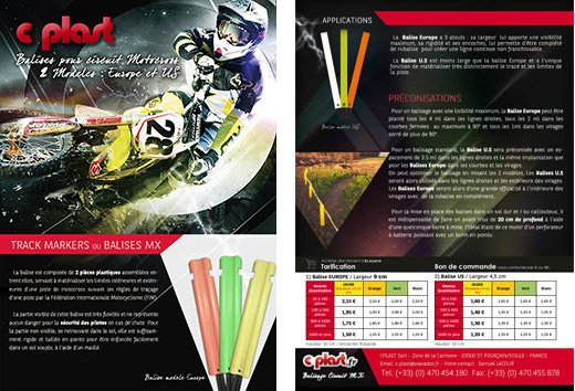 Fiche produit Balise MX Track Markers et Tarifs